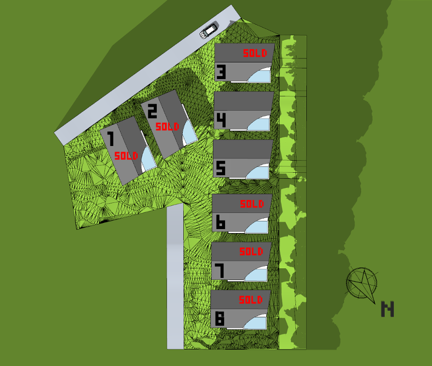DAO Villas site plan — unit availability map