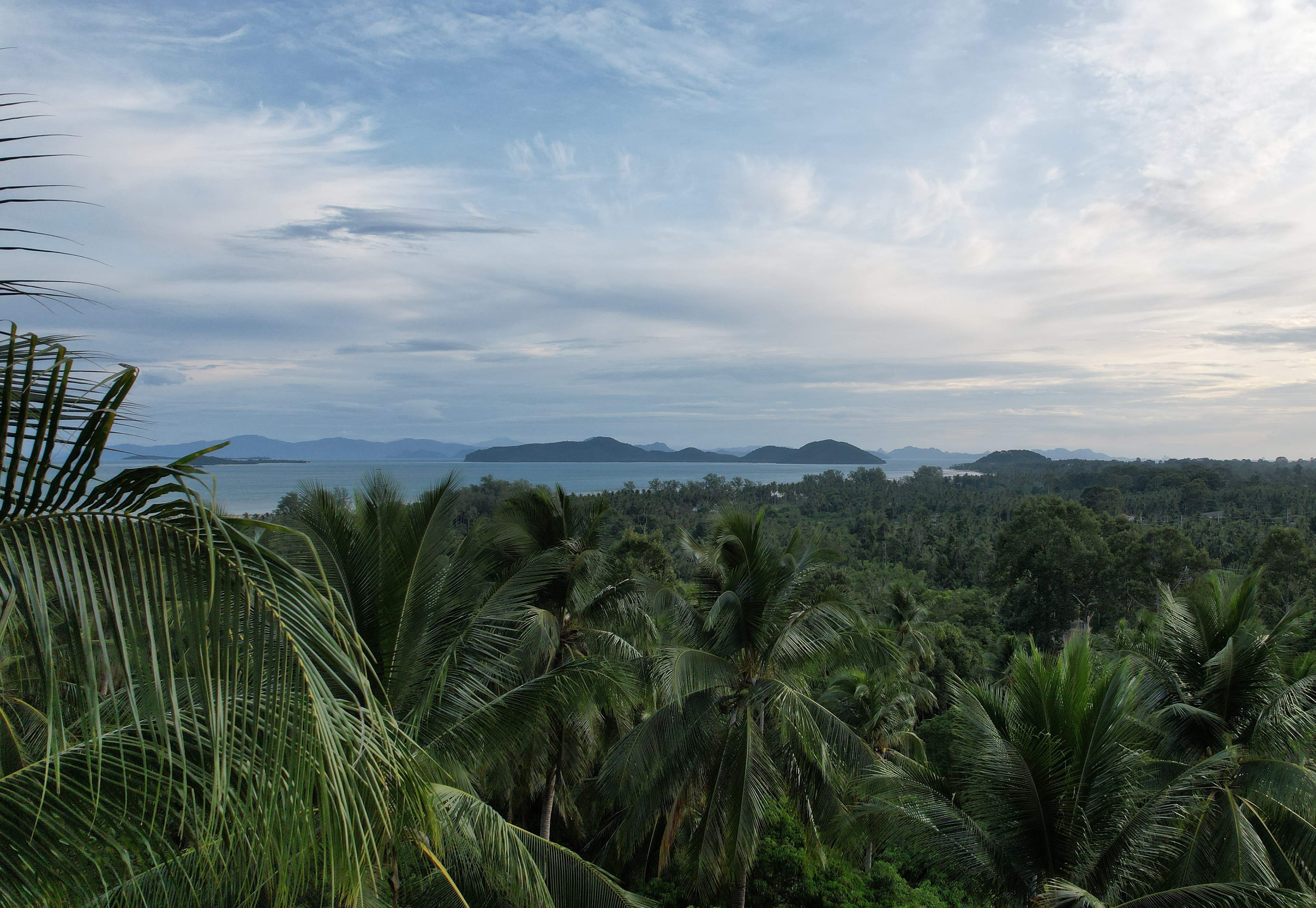 Koh Samui — tropical coastline and lush hillside, Thailand