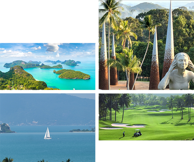 Koh Samui — tropical islands, palm trees, sailing and golf